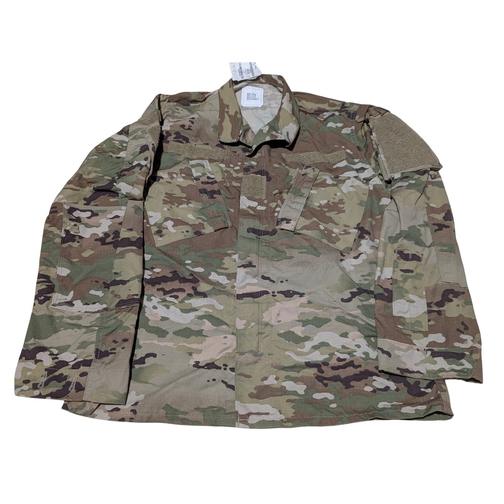 US Army Coat Zipper Medium Regular OCP Camouflage ACU Ripstop Military Jacket